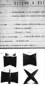 Extrait brevet meubles carton