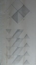 Plans de la lampe Helix dessin de la main de Jean-Paul