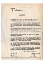 Contrat collaboration cristallerie Daum